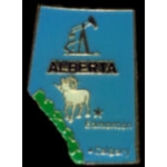 Canada Pin Alberta Province Shape Hat Lapel Pins